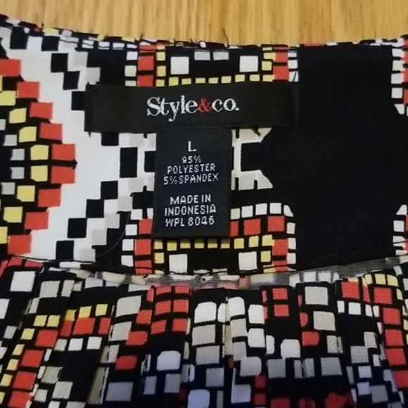 Women's short sleeved shirt Large  Style & Co NWT - Picture 2 of 4